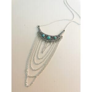 Silver and Turquoise Necklace